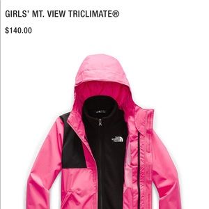 The North Face Girls Tri Climate 3 in 1 jacket